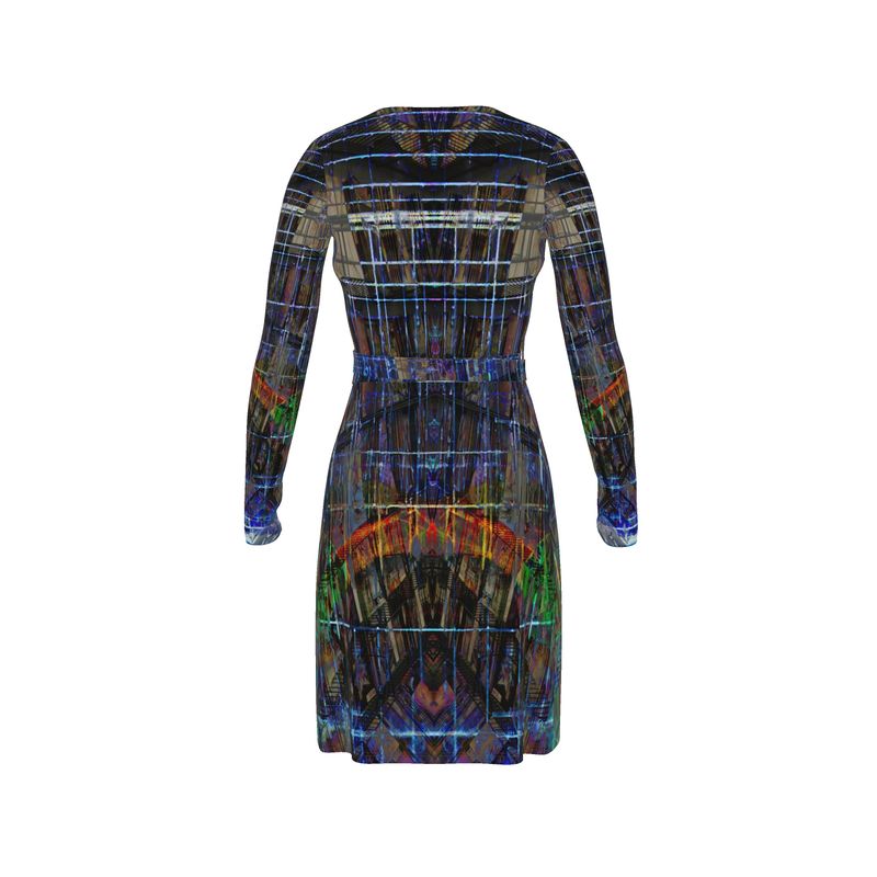 Temple of Time Calf or below -the-knee length Wrap Dress
