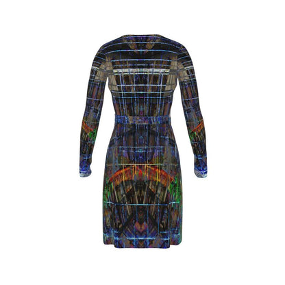 Temple of Time Calf or below -the-knee length Wrap Dress