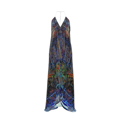 Temple of Time Halterneck backless dress