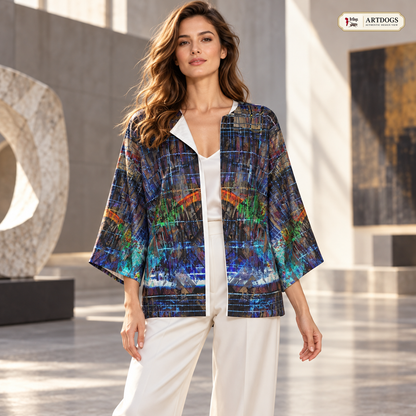Temple of Time Kimono Jacket — A01 Authentic Design View