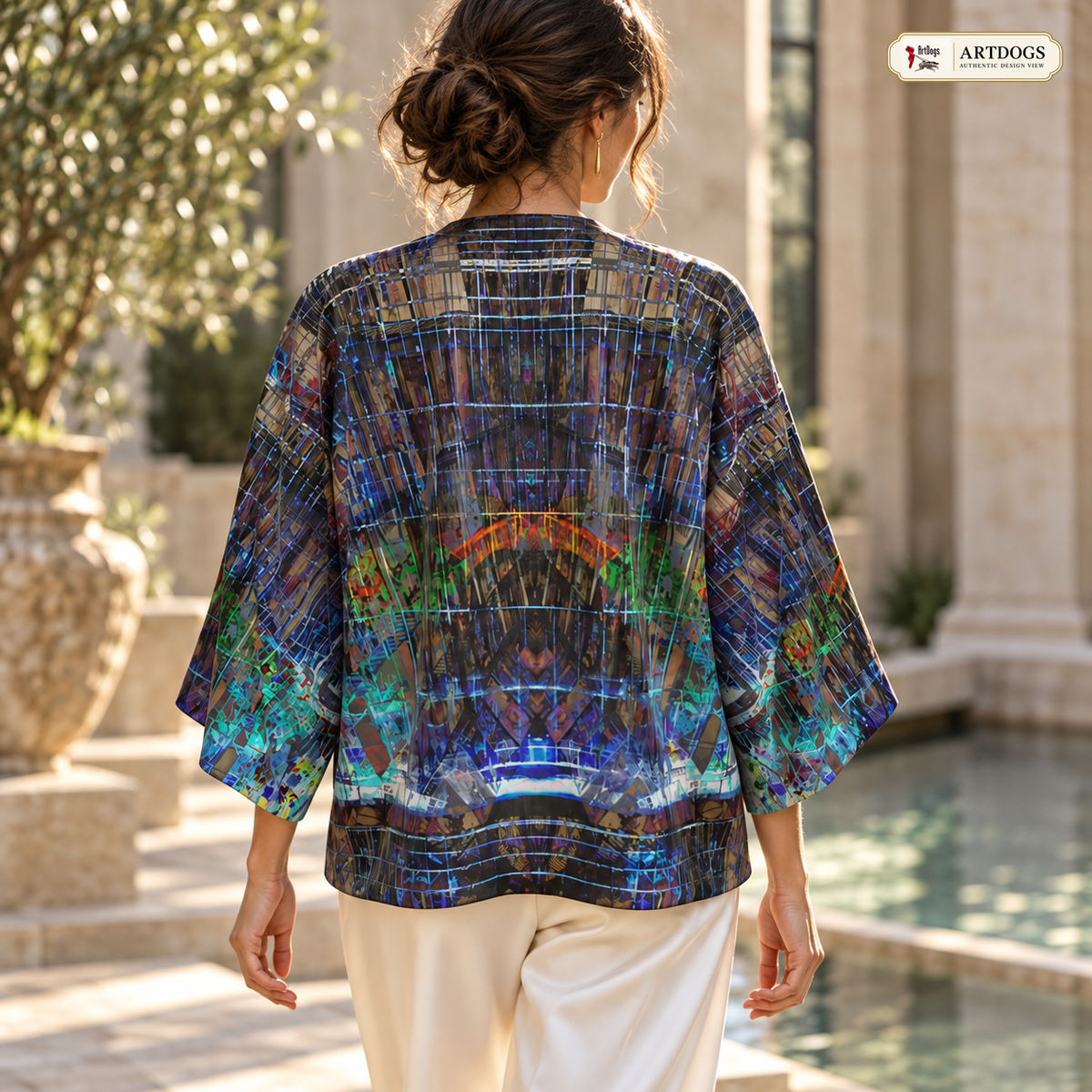 Temple of Time Kimono Jacket — A02 Authentic Design View