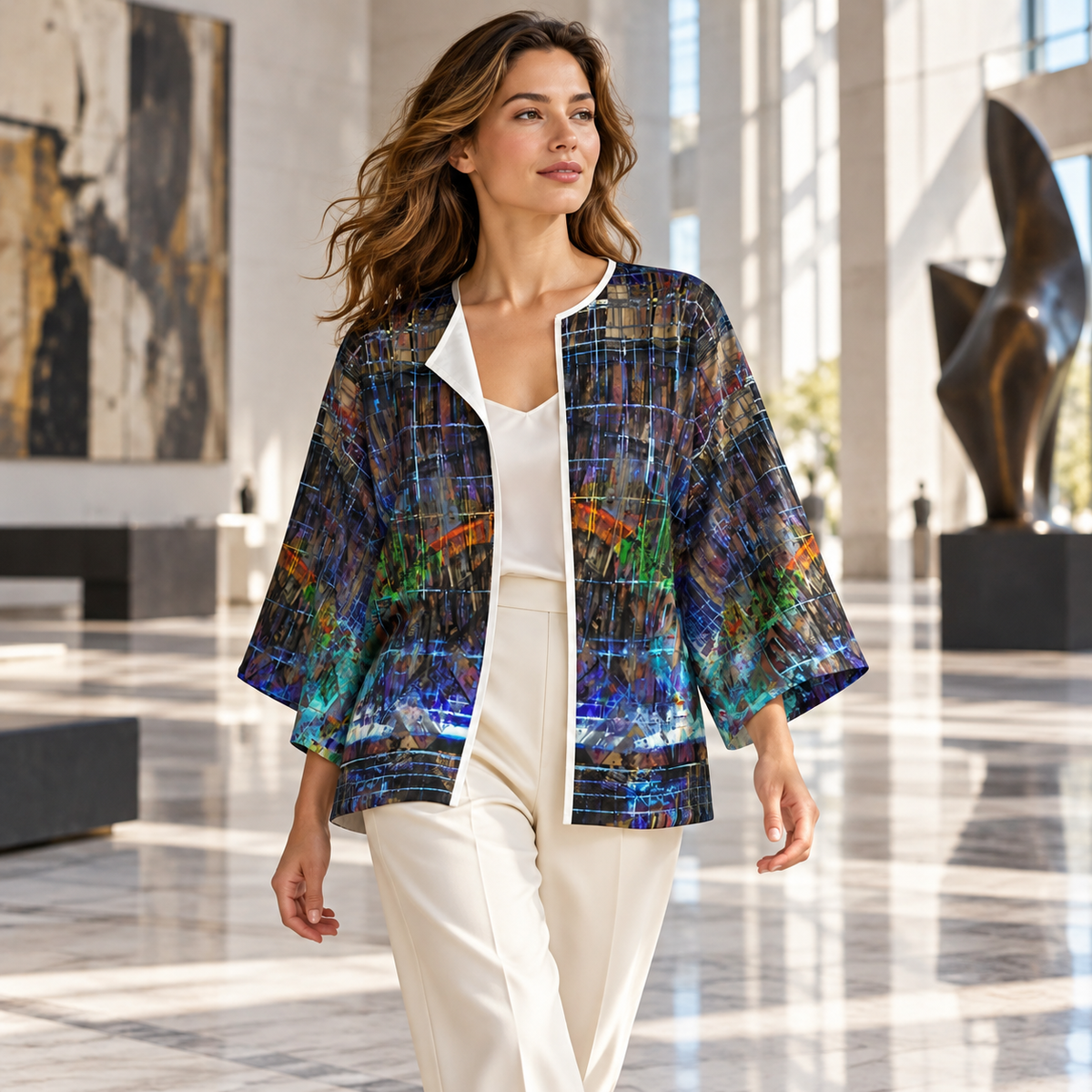 Temple of Time Kimono Jacket — F02 fashion photograph