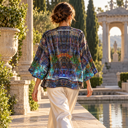 Temple of Time Kimono Jacket — F03 fashion photograph