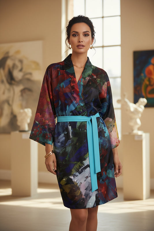 Too Many Flowers 1 Kimono Robe