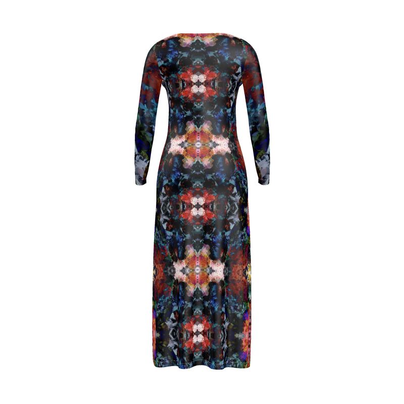 Too Many Flowers 2 Ladies Calf-length or longer Cardigan Dress