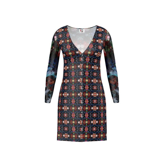 Too Many Flowers 2 Ladies Cardigan mini dress