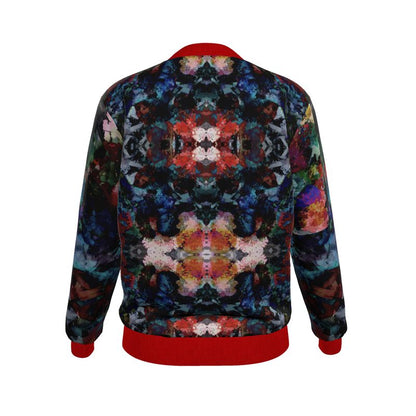Too Many Flowers Ladies Bomber Jacket