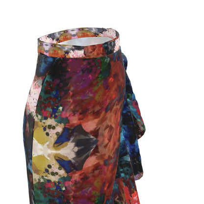 Too Many Flowers long Flounce Skirt