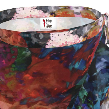 Too Many Flowers long Flounce Skirt