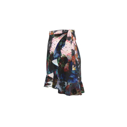 Too Many Flowers short Flounce Skirt