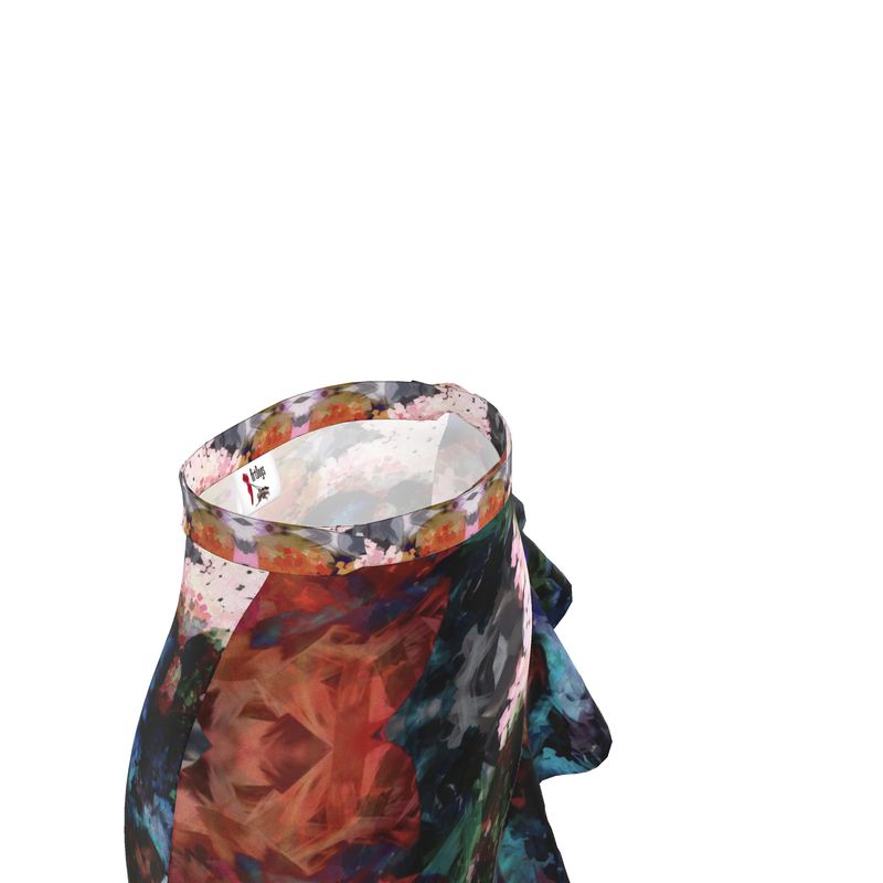 Too Many Flowers short Flounce Skirt