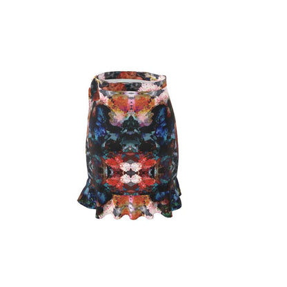 Too Many Flowers short Flounce Skirt