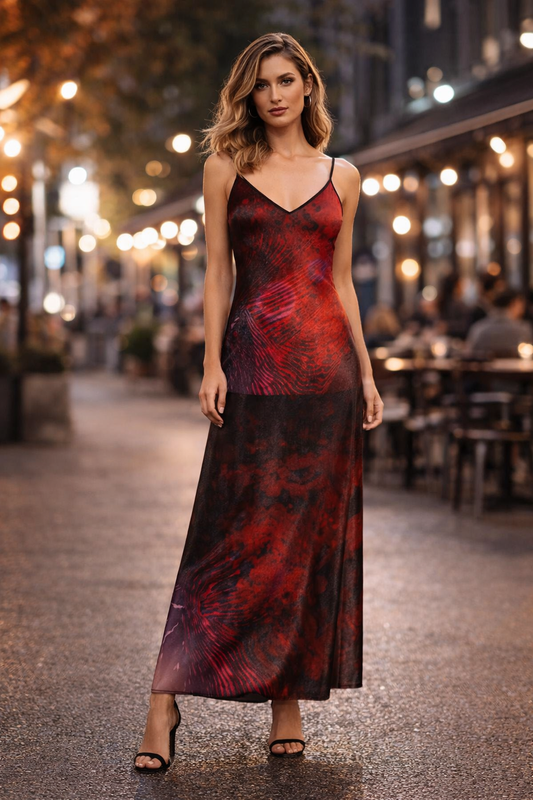 Unfathomable Passion Slip Dress Maxi