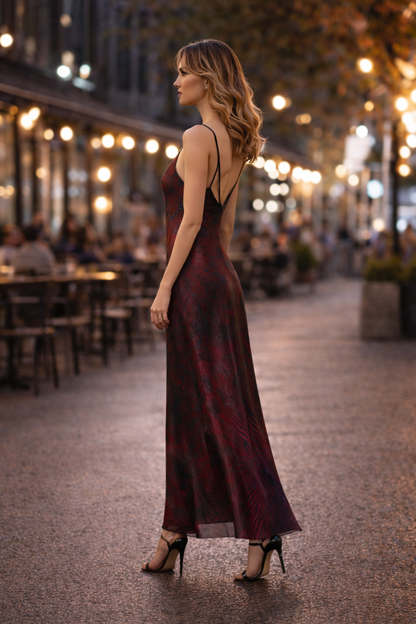 Unfathomable Passion Slip Dress Maxi