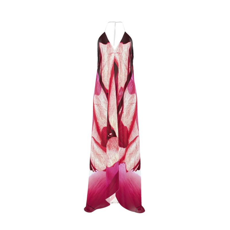Venery Halterneck backless dress