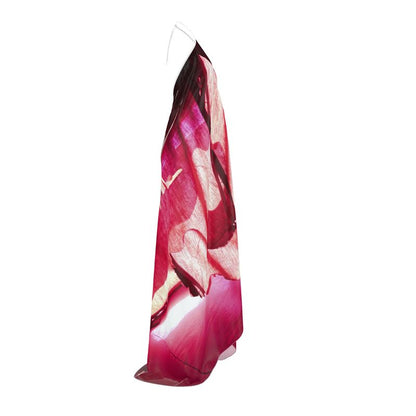 Venery Halterneck backless dress