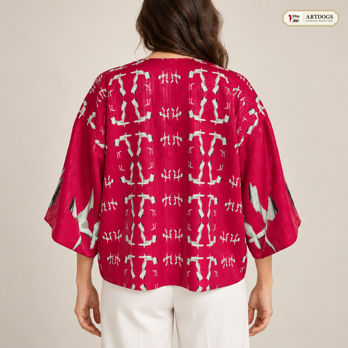 Venery 10 Women's Kimono Jacket — A02 Authentic Design View