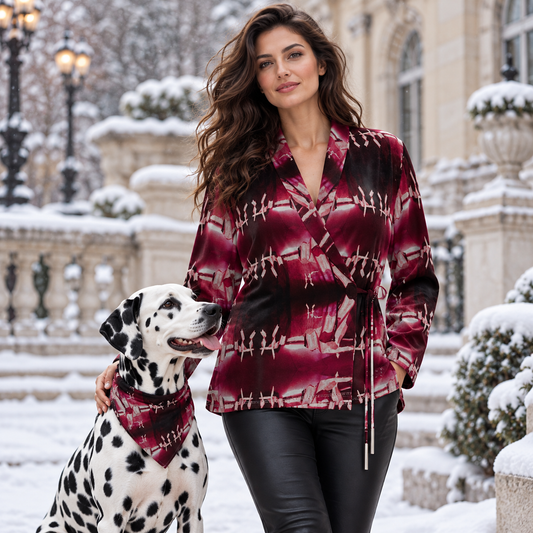 Venery3 Wrap Blazer — fashion F03: owner dalmatian cover