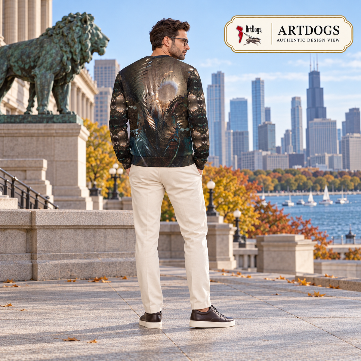 The Wide Path Two Sweatshirt — Authentic Design View full back
