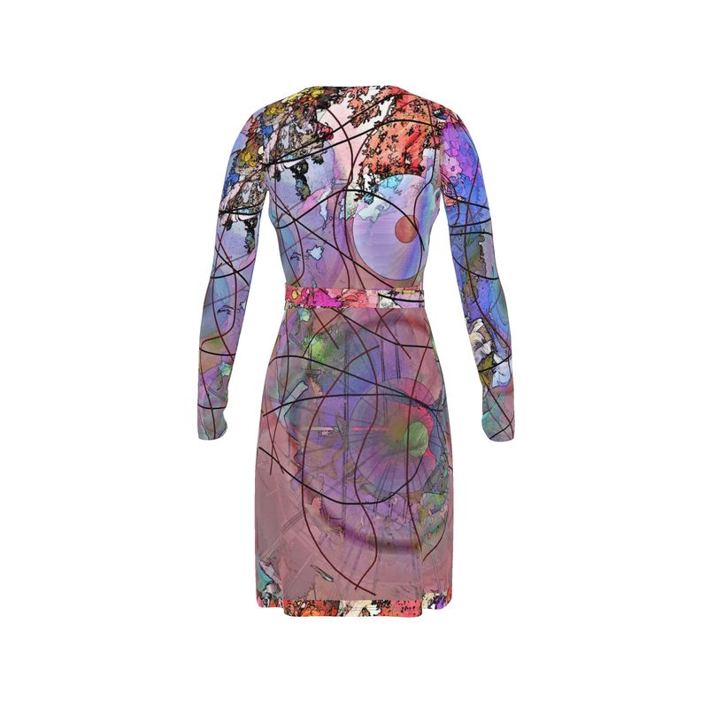 Wishes Above-The-Knee Wrap Dress