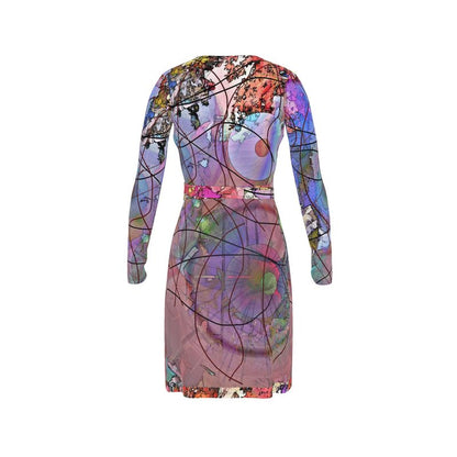 Wishes Above-The-Knee Wrap Dress