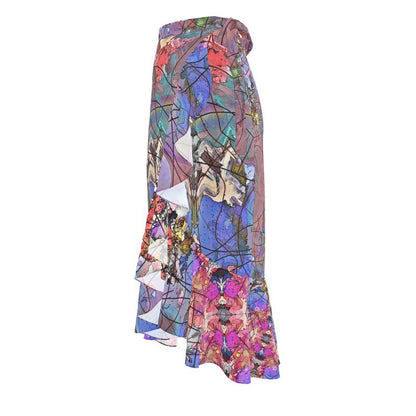 Wishes long Flounce Skirt