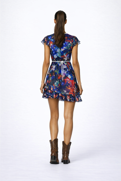 Too Many Flowers Tea Dress