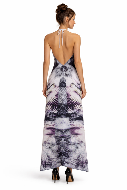 After Life Halterneck backless dress