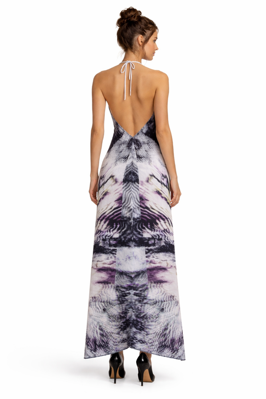 After Life Halterneck backless dress