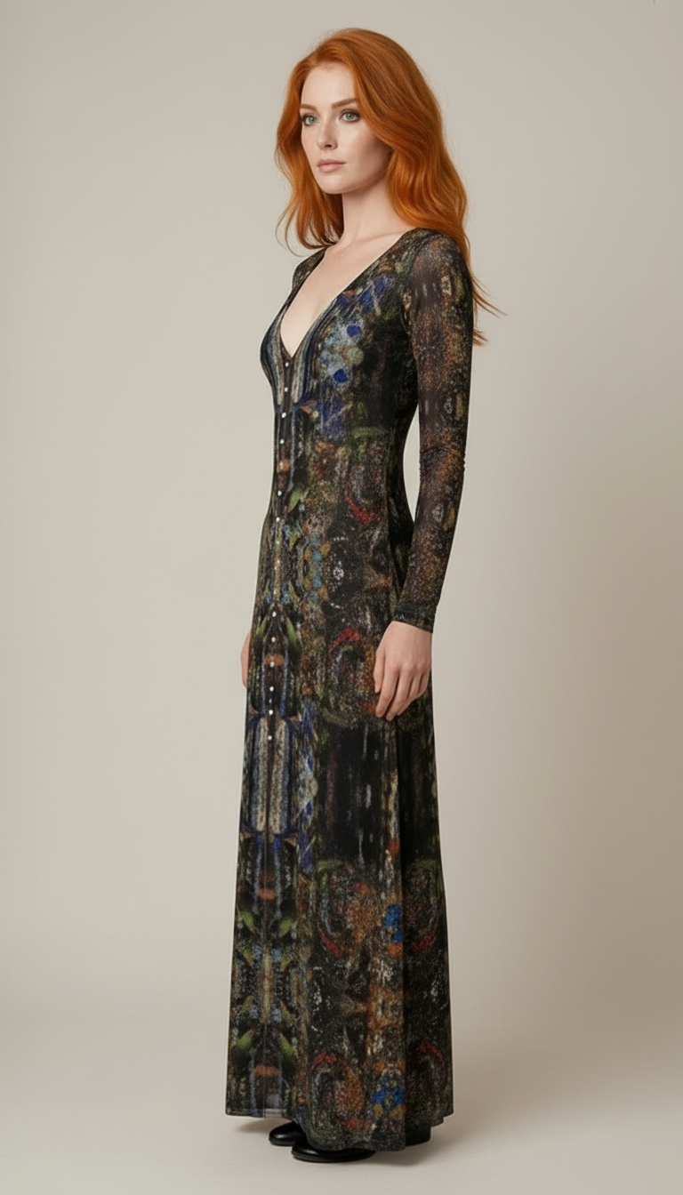 God Log Calf-length or longer Ladies Cardigan Dress