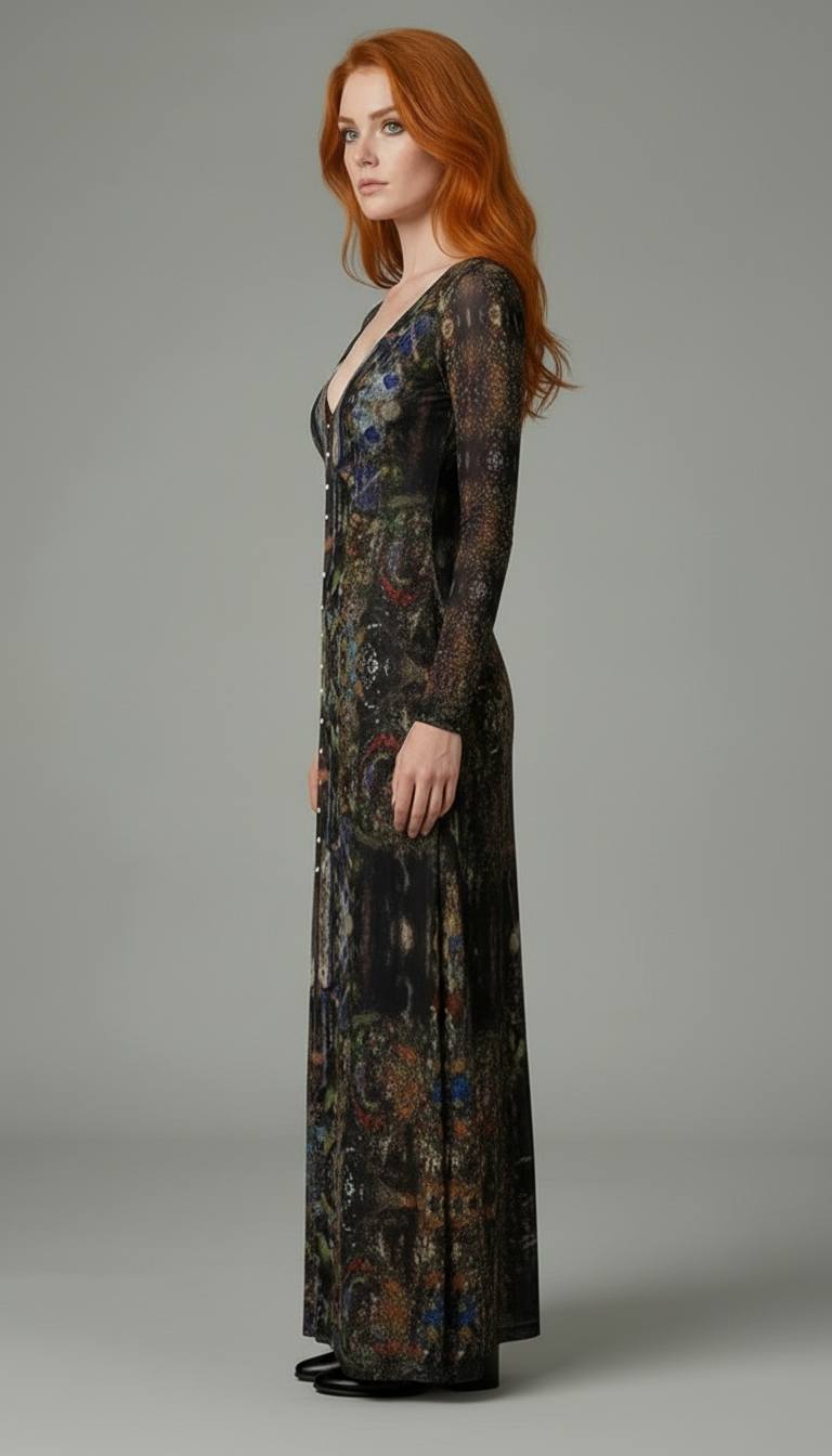 God Log Calf-length or longer Ladies Cardigan Dress
