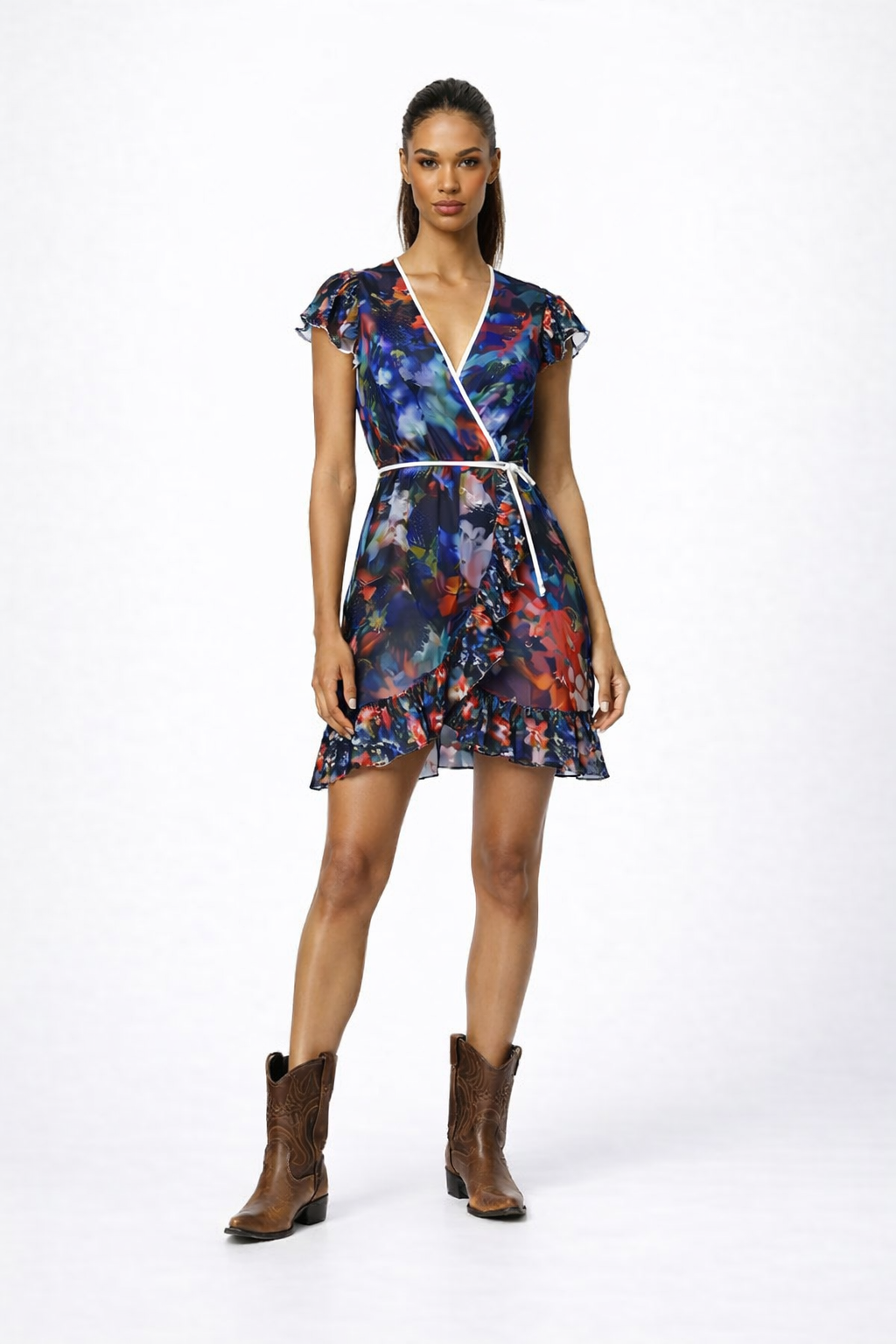 Too Many Flowers Tea Dress