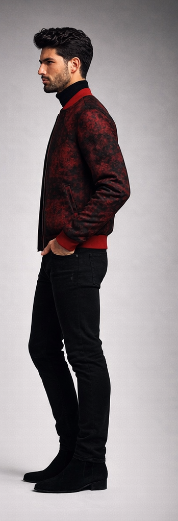 Love's Passion Mens Bomber Jacket