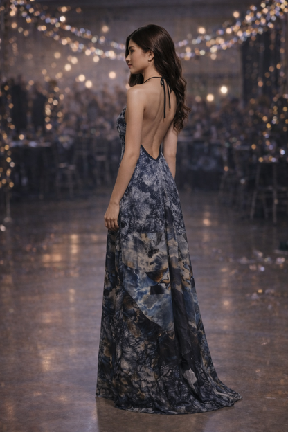 Spirit of Jezebel Halterneck backless dress