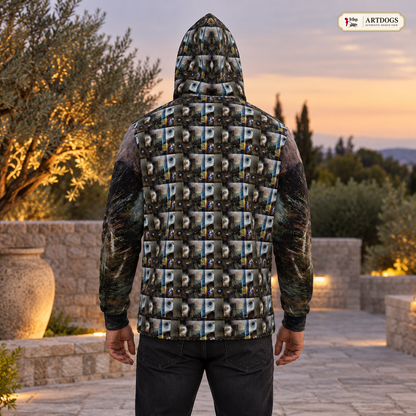 peacock hoodie — Authentic Design View full back