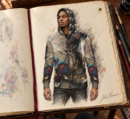 peacock hoodie — signed Handbook full front