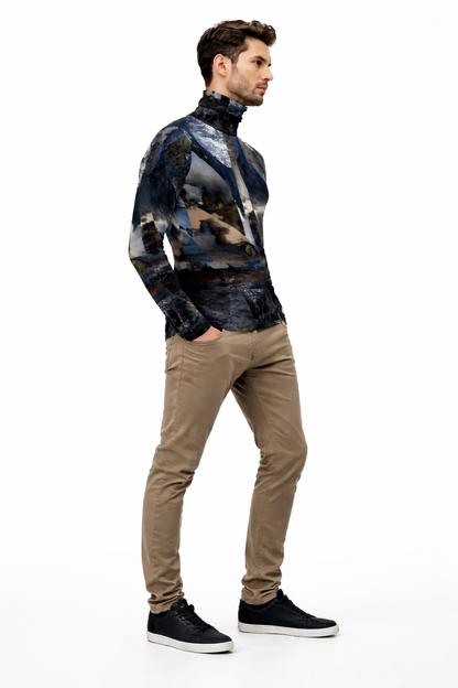 Spirit of Jezebel Mens slim fit roll neck